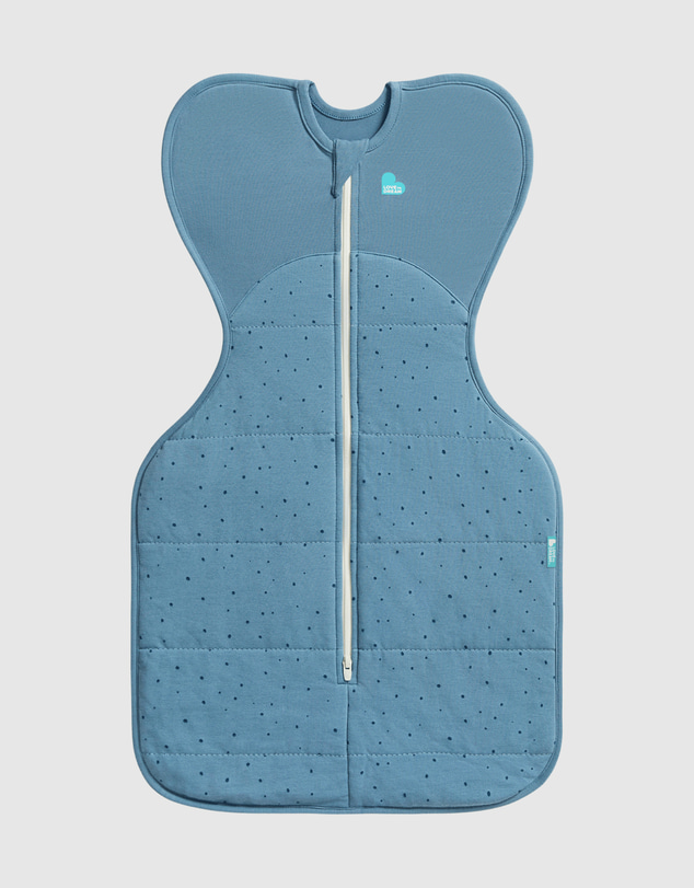 Love to Dream - Swaddle Up™ Original 2.5 TOG Quilted Stretch Cotton Pebbles Storm Blue