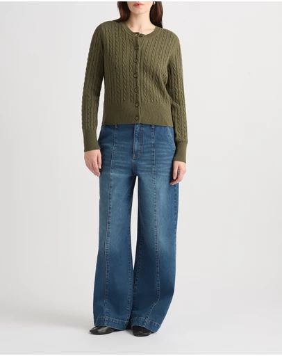 David Lawrence - Perle Wool Blend Cardigan