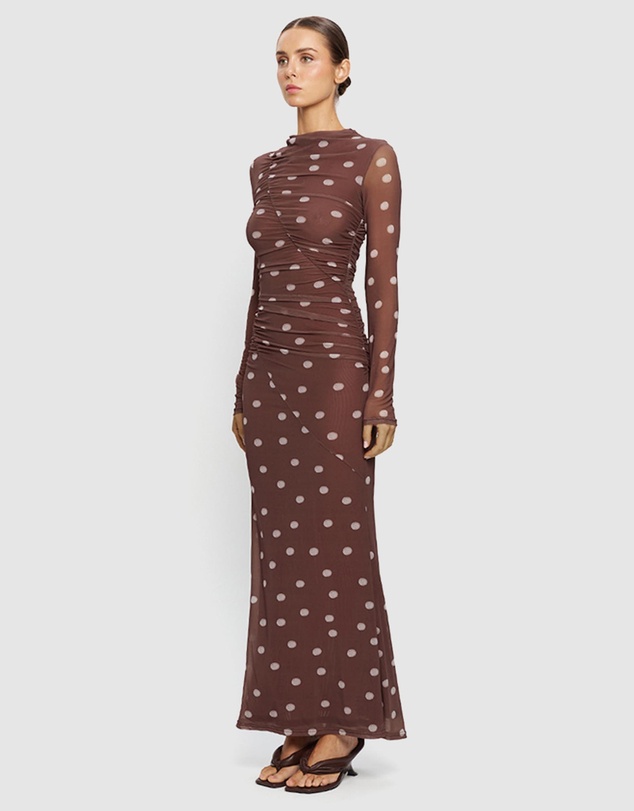 KIVARI - Edie Mesh Maxi Dress