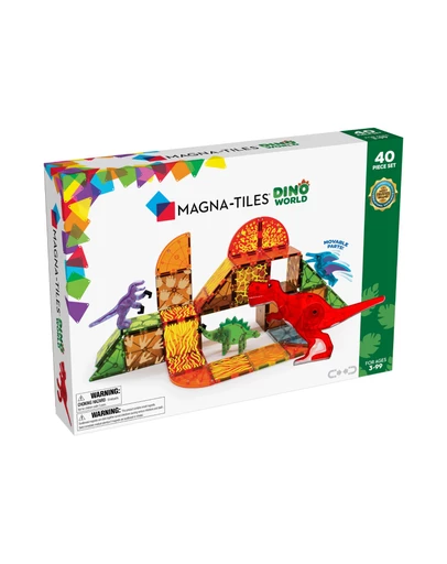 Magna-Tiles - MAGNA-TILES - Dino World - 40 Piece Set