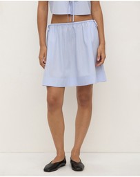 Assembly Label - Havana Stripe Poplin Skirt