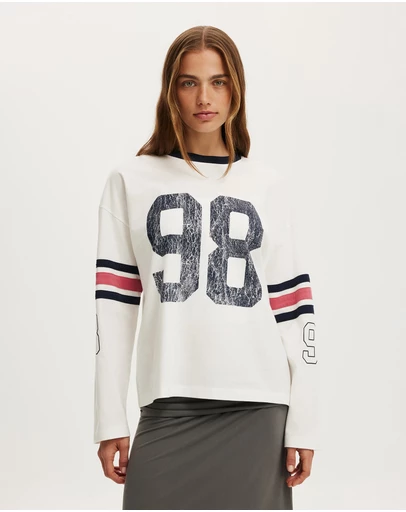 Cotton On - Ls Oversized Graphic Tee