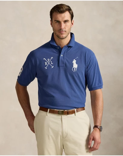 Polo Ralph Lauren - ICONIC EXCLUSIVE - Big & Tall Big Pony Mesh Polo Shirt