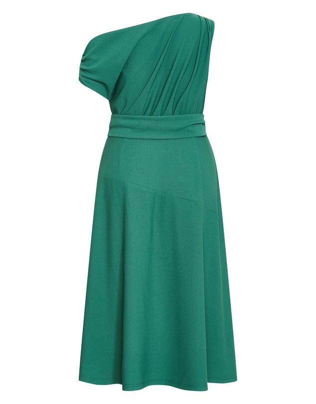 City Chic - Plus size Kate Off Shoulder Midi Dress - jade