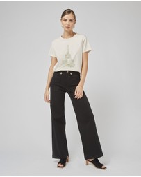 DRICOPER DENIM - Clare Cream Printed Tee