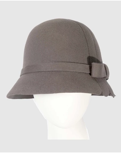 Max Alexander - Grey Felt Fashion Bucket Hat