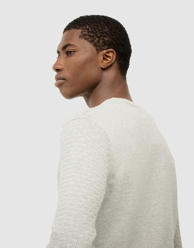 Politix - Elvin Geo Textured Crew Knit