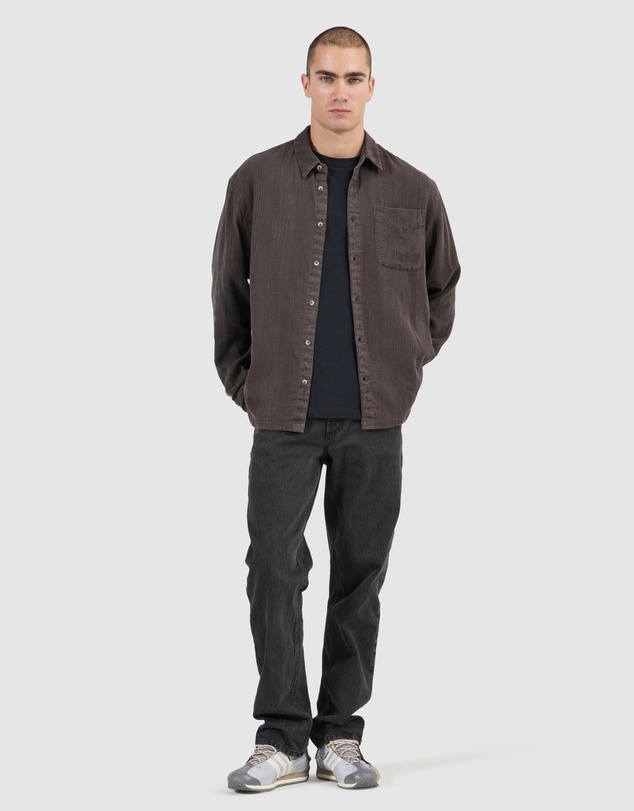 Rolla's - Heavy Weave Long Sleeve - Dark Brown
