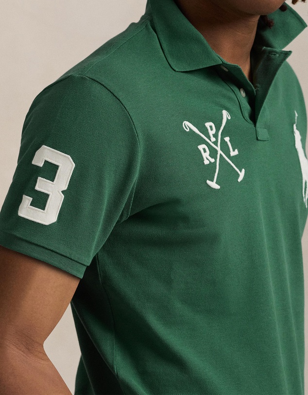 Polo Ralph Lauren - Custom Slim Fit Big Pony Mesh Polo Shirt