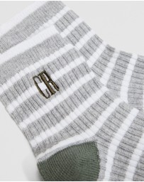 Country Road - Rib Quarter Crew Sock