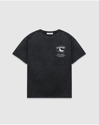 Duke + Dexter - DR Sponsors Washed Black Mono T-shirt