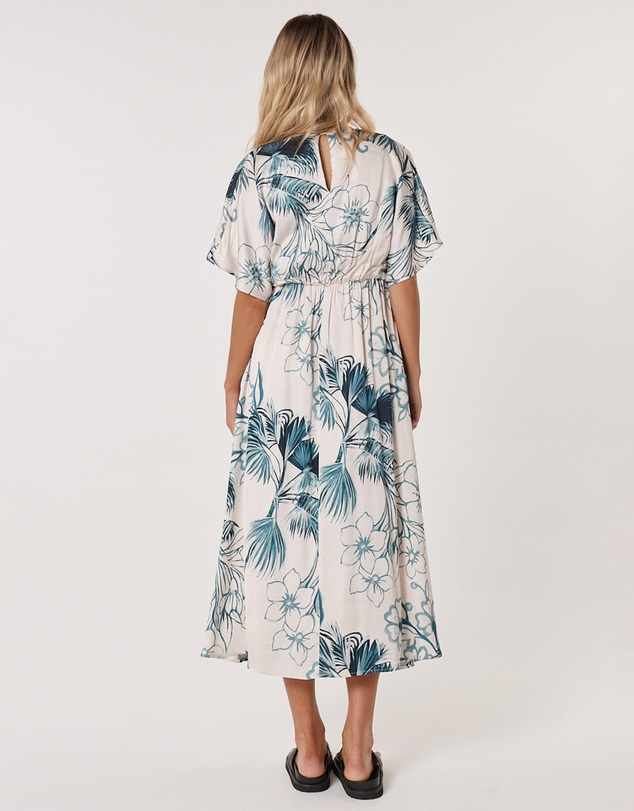 Fate + Becker - Solstice Palms Midi  Dress
