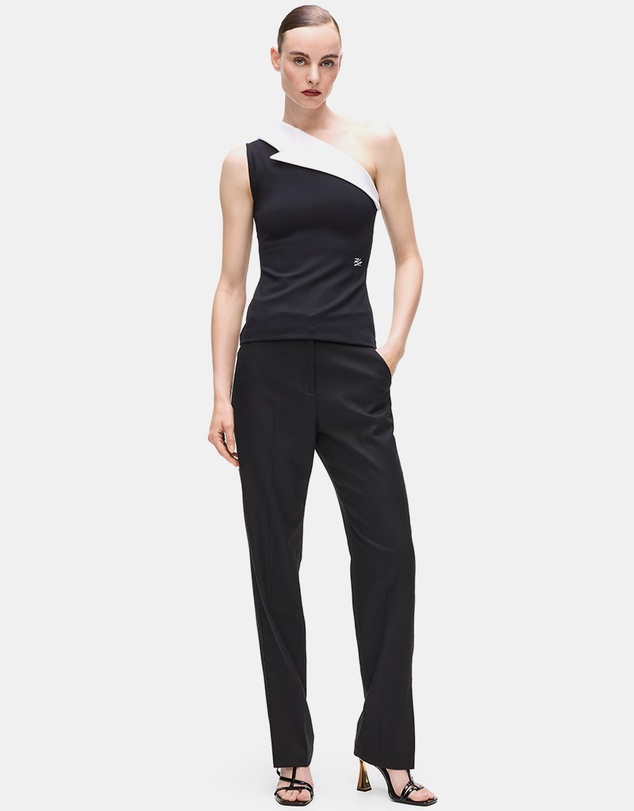 Karl Lagerfeld - Asymmetric Lapel Top