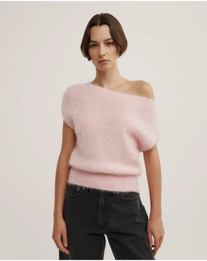 Witchery - Asymmetric Fluffy Top