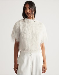 Decjuba - Kenzie Fluffy Lurex Cardigan