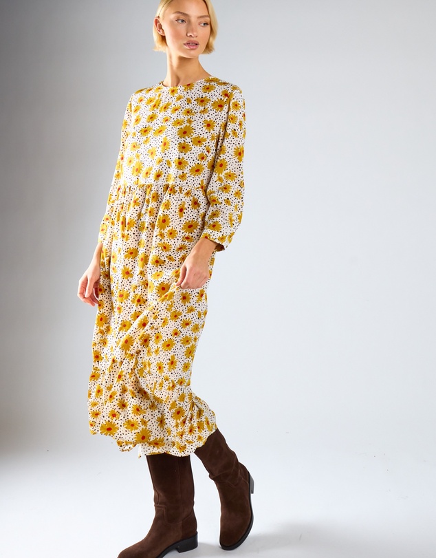 Glamorous - Midi Long Sleeve Wrap Dress