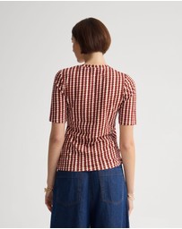 Oxford - Imogen Printed Jersey Top