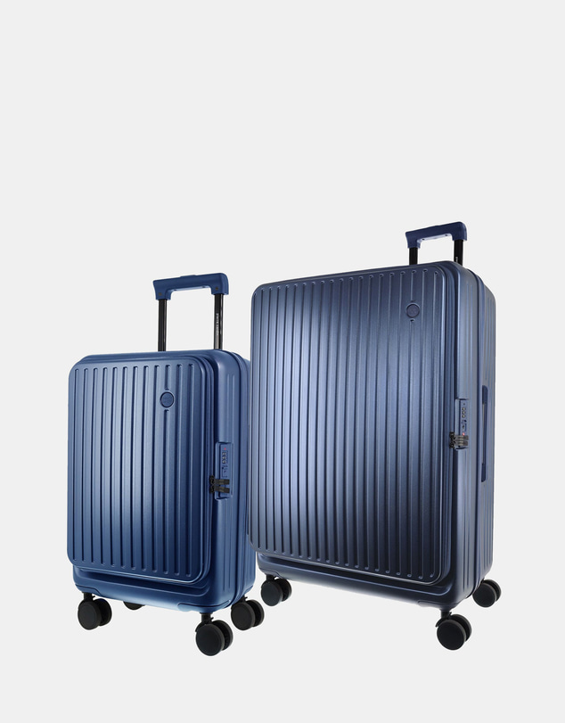 Pierre Cardin - Pierre Cardin Front-Opener Hard Shell Large and Cabin 2-Piece Set Bundle