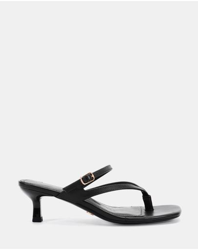 Black Smooth Leather