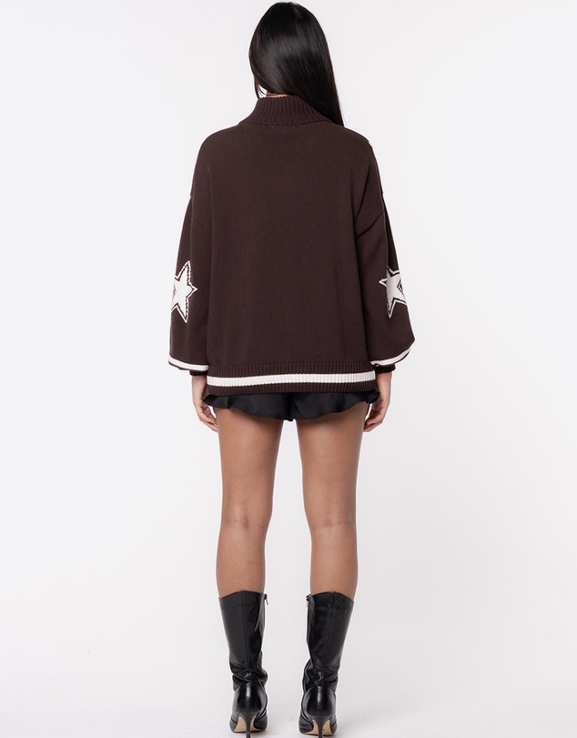 JGR & STN - Midnight Muse Knit Bomber