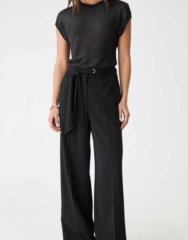 Forcast - Natalie Belted Wide Leg Pants