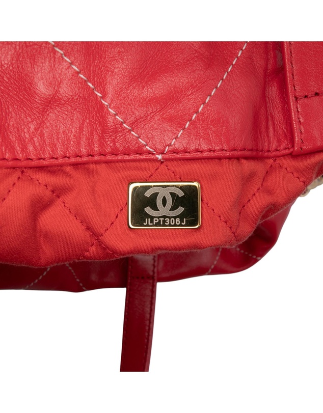Pre-Loved by Azura Reborn - Pre-Loved Large Shiny Quilted Calfskin 22 Backpack
