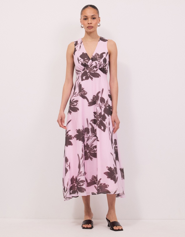 Calli - Lola Check Maxi Dress