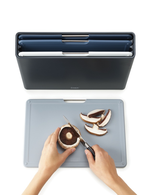 Joseph Joseph - Folio™ 4-piece Regular Chopping Board Set with Storage Case (Graphite)