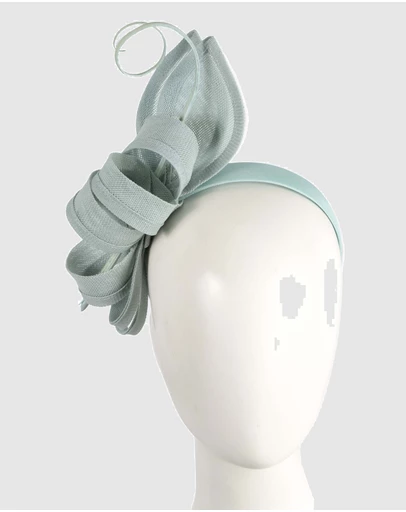 Max Alexander - Light Blue Bow Fascinator