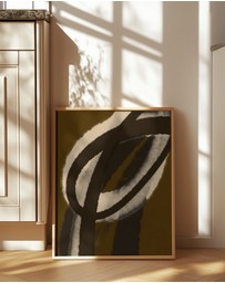 Olive et Oriel - Espressostrokes No 1 by Treechild Art Print