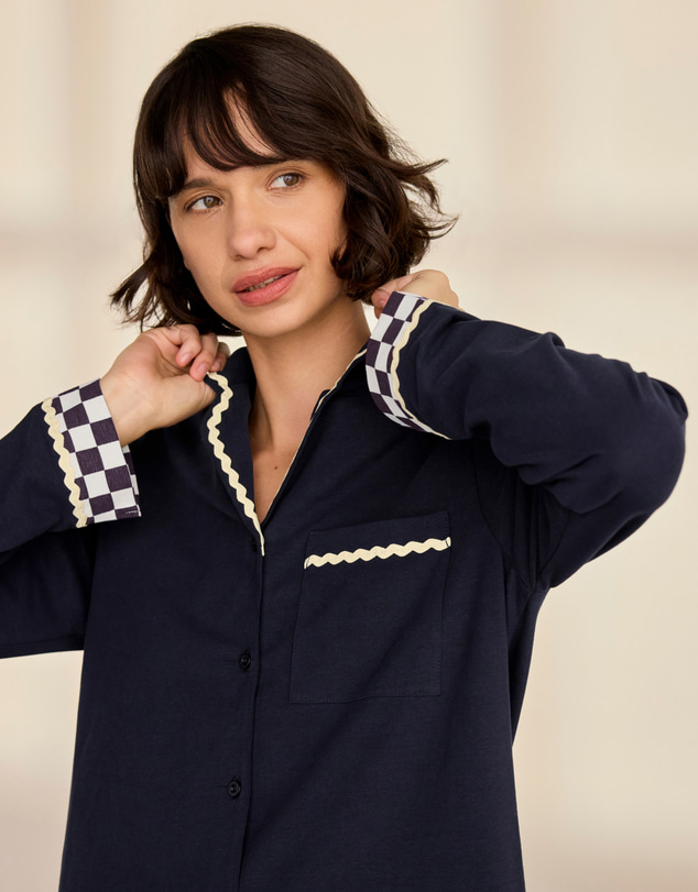 Chelsea Peers - Organic Cotton Good Night Long Pyjama Set