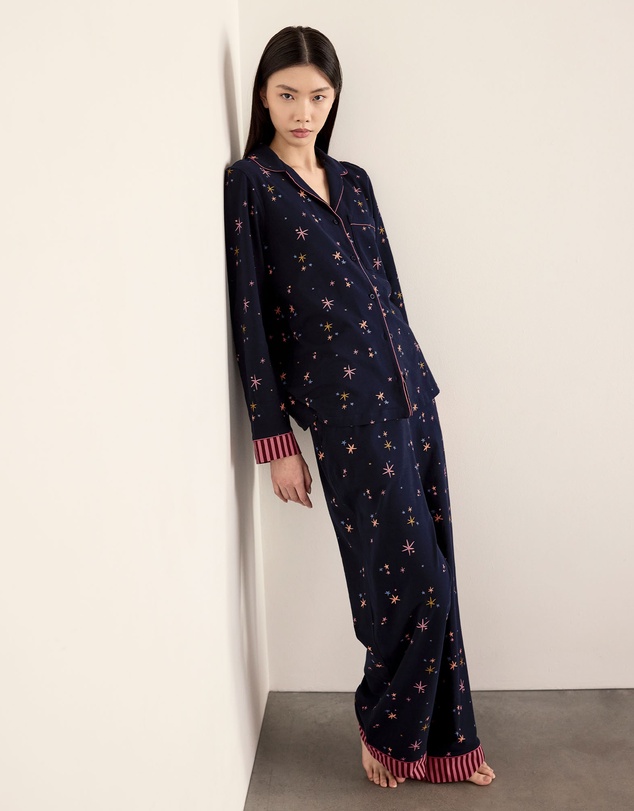 Chelsea Peers - Organic Cotton Stars Long Pyjama Set