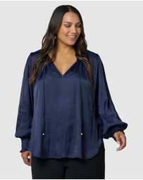 Pink Dusk by Curve Project - Feels Like The First Time Blouse