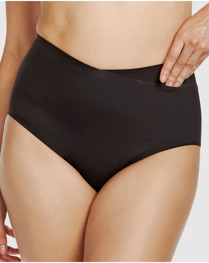Naomi & Nicole - Real Smooth® Wrap Front High Waist Shaping Brief