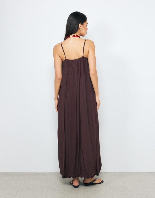 AERE - Nila Gathered Maxi Dress