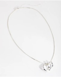 Lovisa - Silver Plated Swirl Pendant Necklace