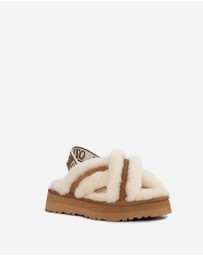 Ozwear Connection Uggs - Ugg Adele Platform Slipper(Elastic Backstrap) (Water Resistant)