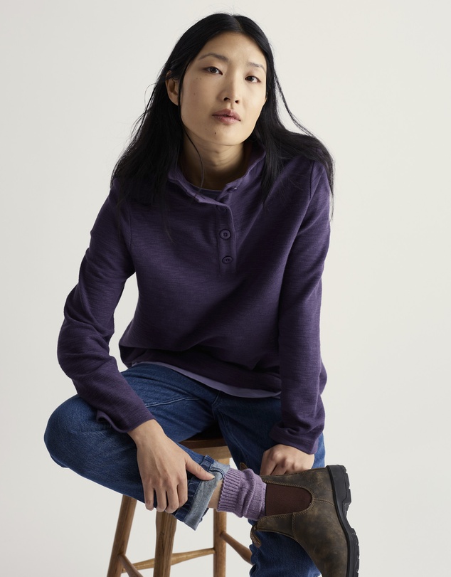 Seasalt - Seasalt Cornwall Purple Last Boat Sweatshirt