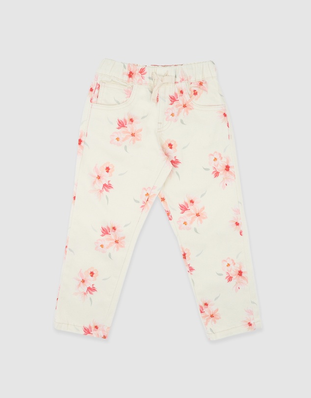 Bebe by Minihaha - Emmy Petal Pull On Jeans 3-7 Yrs