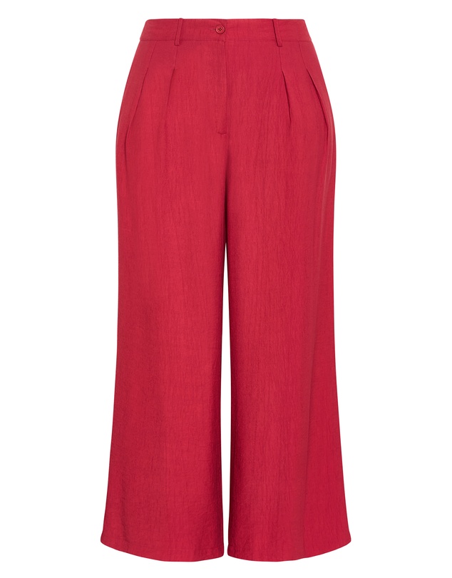 City Chic - Plus size Aria Tailored Wide Leg Pant - sienna