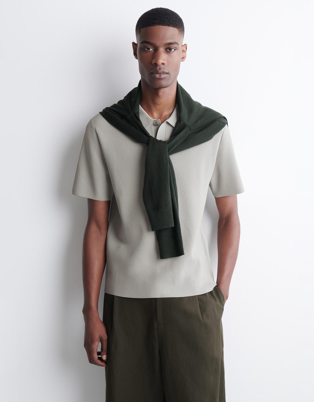 COS - Slim Ribbed Bouclé-Knit Polo Shirt