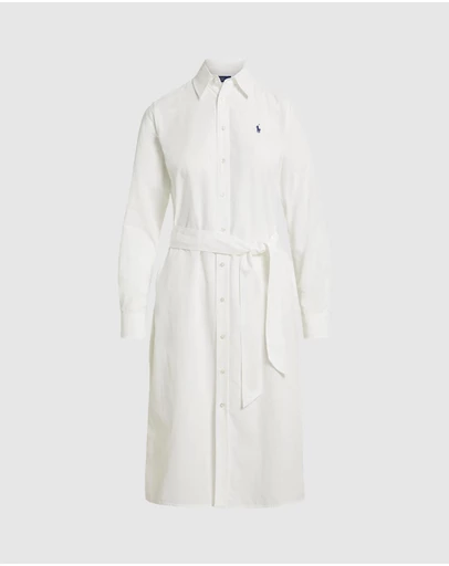 Polo Ralph Lauren - Cotton-Linen Belted Shirt Dress