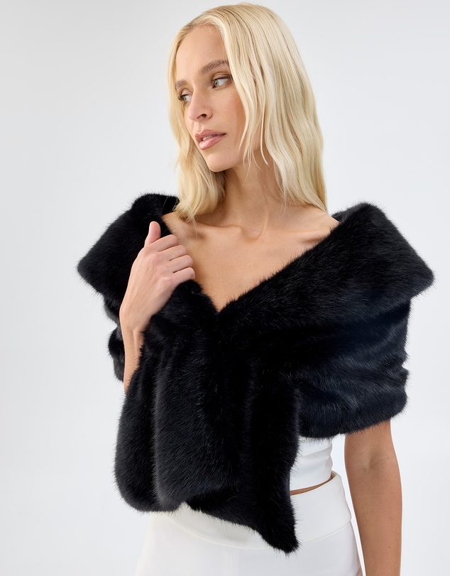 Unreal Fur - Champagne Wrap