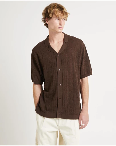 Arvust - Bronson Knitted Shorts Sleeve Resort Shirt