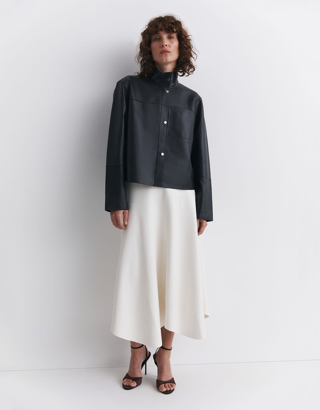SABA - Viv Faux Leather Midi Skirt