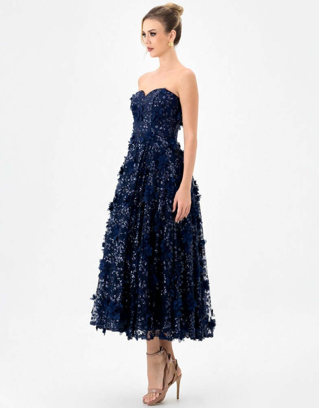 Bariano - Adela Sweetheart Petal Midi