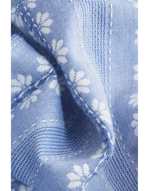 NEXT - Textured Stripe 100% Cotton Short Sleeve Shirt
