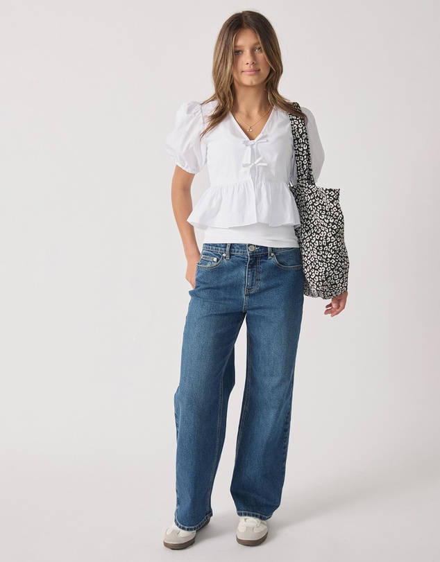 Decjuba Kids - Ellie Tie Front Shirt - Teens