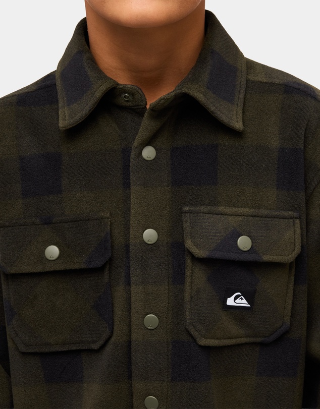 Quiksilver - Boys 8 to 16 Bering Strait Check Long Sleeve Shirt
