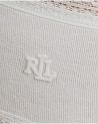 Lauren by Ralph Lauren - Cotton & Lace French Cut Bikini Brief